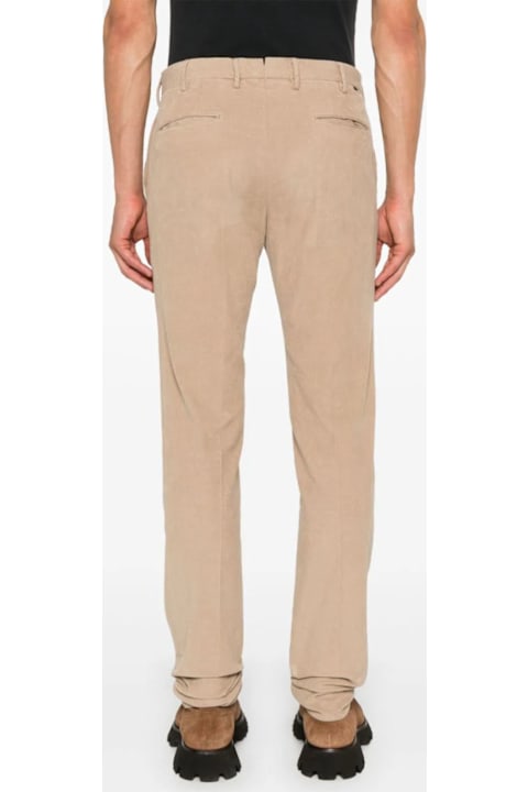 Incotex Pants for Men Incotex Beige Stretch-cotton Corduroy Trousers