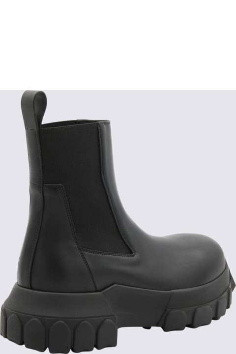Rick Owens for Women Rick Owens Black Leather Anle Boots