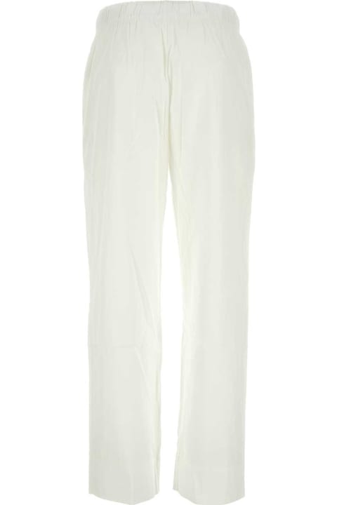 メンズ Teklaのボトムス Tekla White Cotton Pyjama Pant