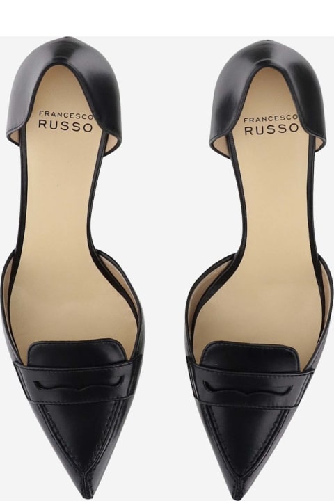 Francesco Russo High-Heeled Shoes for Women Francesco Russo Leather D'orsay Pumps