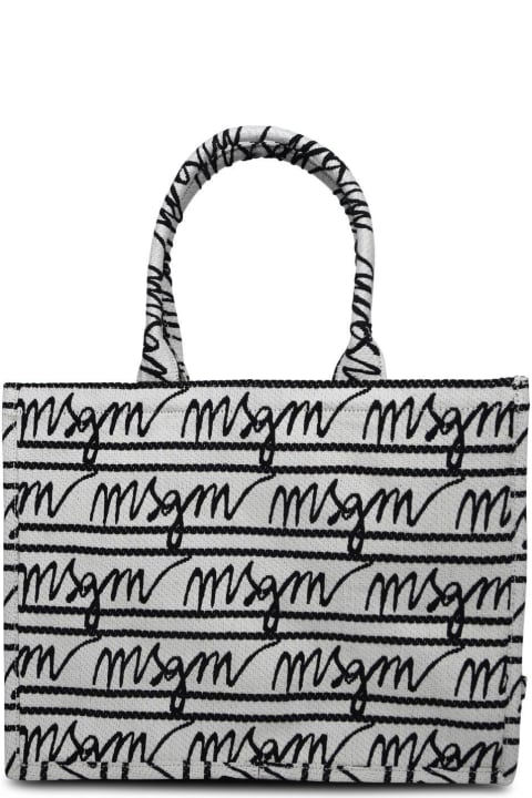 MSGM for Women MSGM Medium 'tote' Two-tone Tela Bag