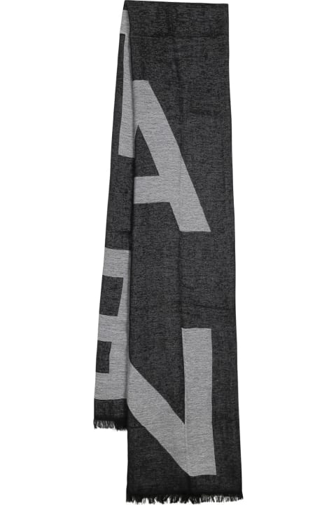 Accessories & Gifts for Boys Balmain Black Scarf For Kids With Logo