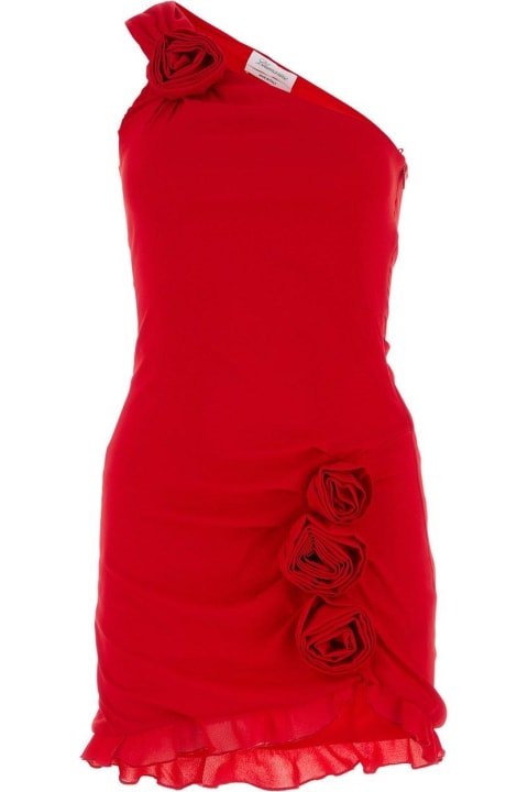 Rose D?cor One-shoulder Dress