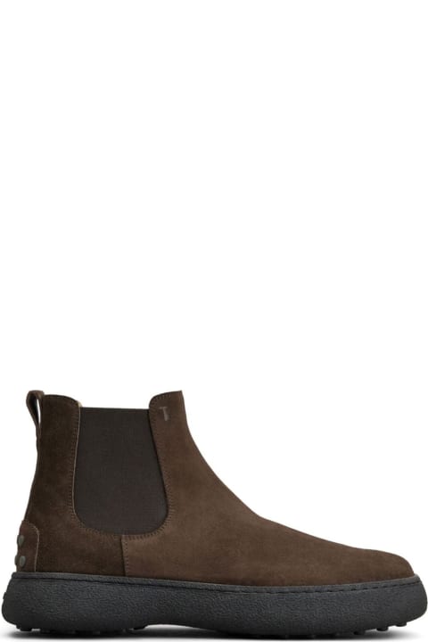 Tod's Boots for Men Tod's Suede Leather Chelsea Boots