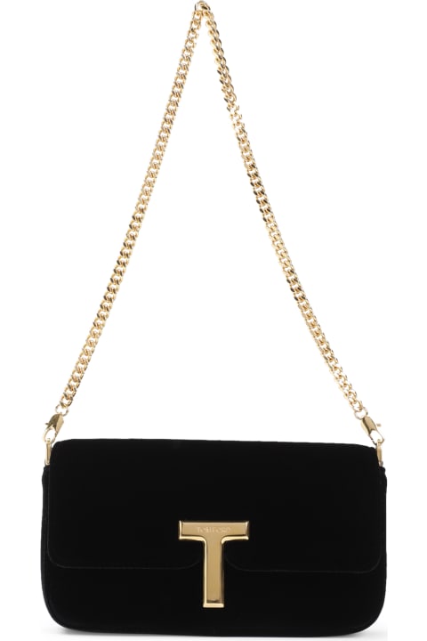 TOMFORD テクスチャミニショツ SH0054FAX1198 BY001 TOM FORD Recycled Nylon Mini Messenger Bag | Bags & Cases
