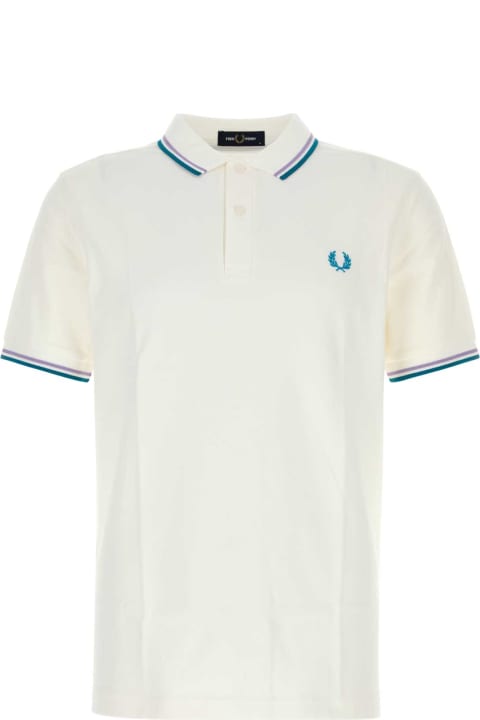 Fred Perry for Men Fred Perry White Piquet Polo Shirt