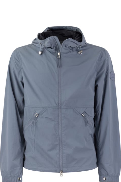 Woolrich Coats & Jackets for Men Woolrich Nylon Crinkle Windbreaker With Hood