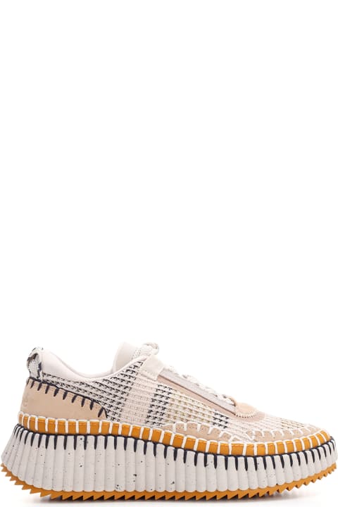 Fashion for Women Chloé Biscuit-colored Mesh 'nama' Sneakers