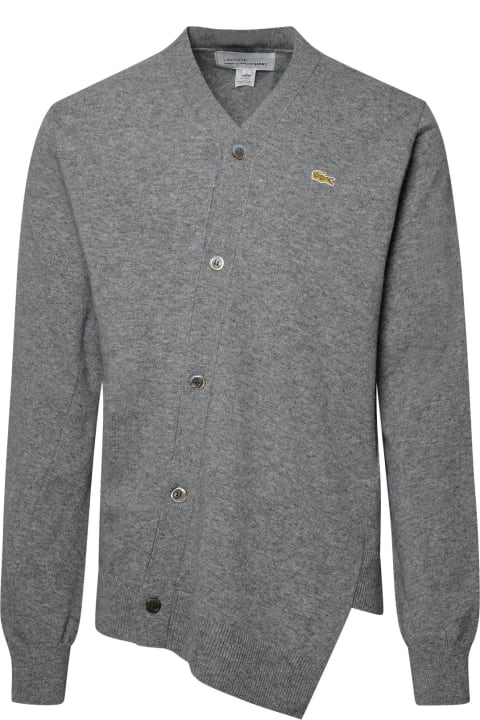 メンズ Comme des Garçons Shirtのニットウェア Comme des Garçons Shirt Grey Wool Cardigan