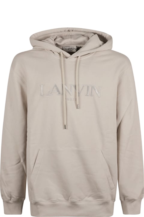 Fashion for Men Lanvin Logo Embroidered Hoodie