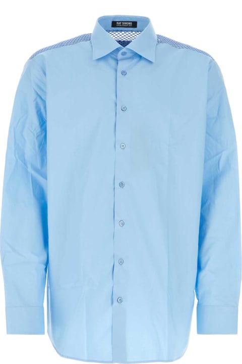 Shirts for Men Raf Simons Light-blue Poplin Oversize Shirt