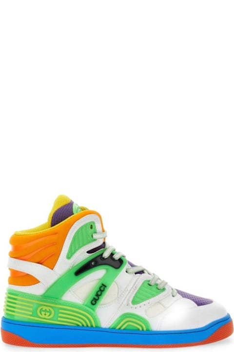 Homeware Gucci Panelled High Top Basketball Sneakers