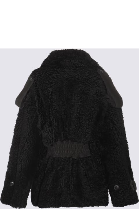 ウィメンズ The Manneiのウェア The Mannei Black Leather Jordan Coat
