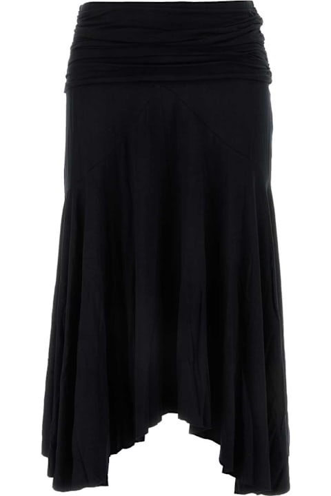 Gimaguas Skirts for Women Gimaguas Black Stretch Viscose Fortuna Skirt