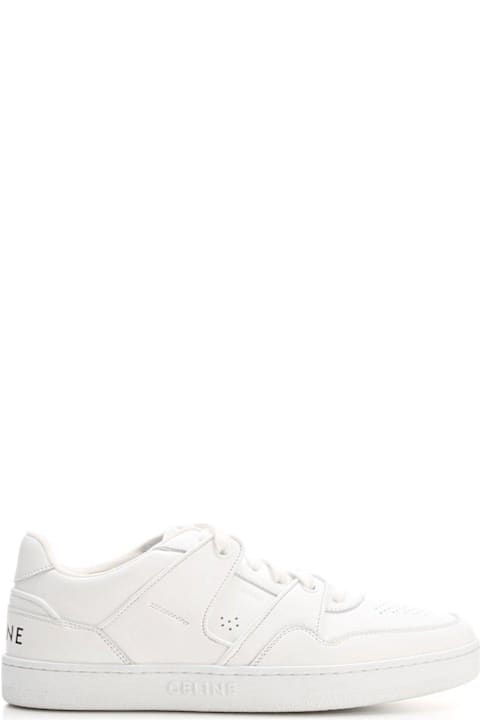 Celine Men Celine Round Toe Lace-up Sneakers