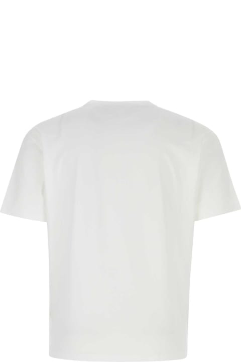 Clothing Sale for Men Prada White Stretch Cotton T-shirt