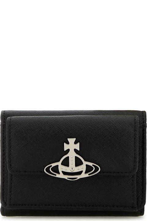 Vivienne Westwood Kids Vivienne Westwood Black Leather Wallet