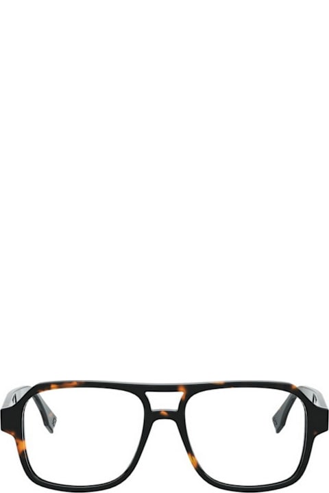 Fendi Eyewear لـ Kids Fendi Eyewear Fendi Fe50131i Ff Squared 056 Havana Glasses