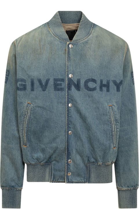 Givenchy Coats & Jackets for Men Givenchy Denim Jacket With Logo