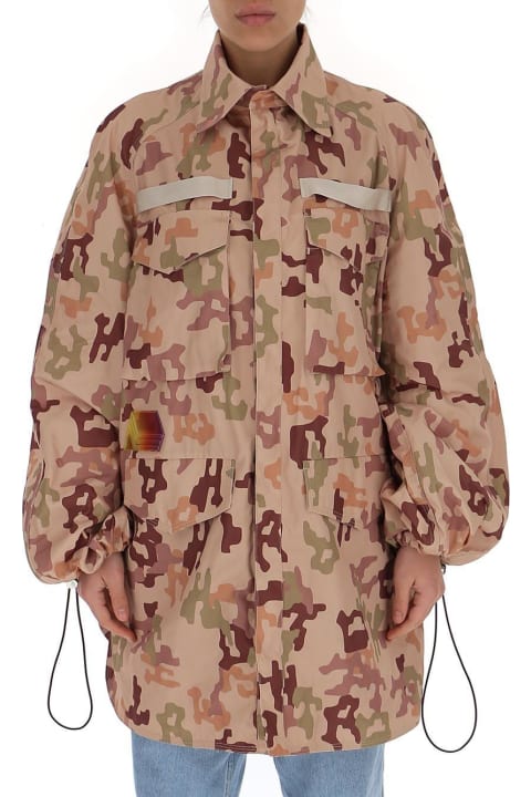 Coats & Jackets for Women The Attico Oversized Camouflage Parka