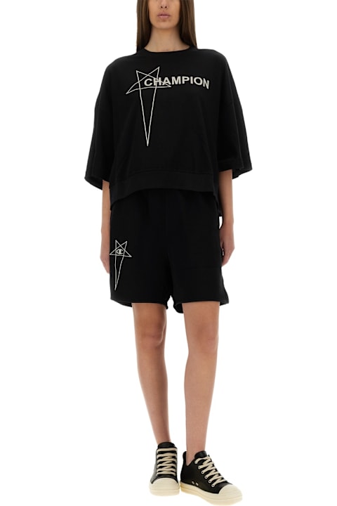 Rick Owens x Champion for Women Rick Owens x Champion Cropped "tommy T" T-shirt