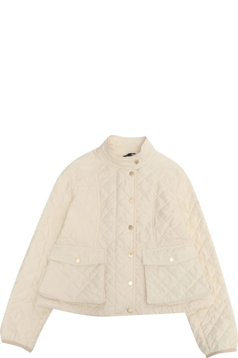 Topwear for Girls Moncler Cream-colored Kamaria Jacket