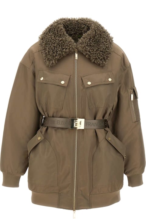 Elisabetta Franchi Coats & Jackets for Women Elisabetta Franchi 'aviator' Down Jacket
