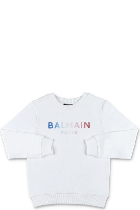 Balmain for Kids Balmain Gradient Logo Sweatshirt