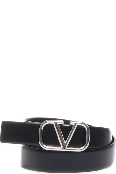 メンズ ベルト Valentino Garavani Vlogo Signature Belt