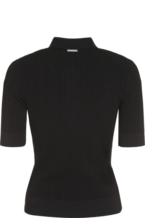 MICHAEL Michael Kors Topwear for Women MICHAEL Michael Kors Ribbed Knit Polo Shirt