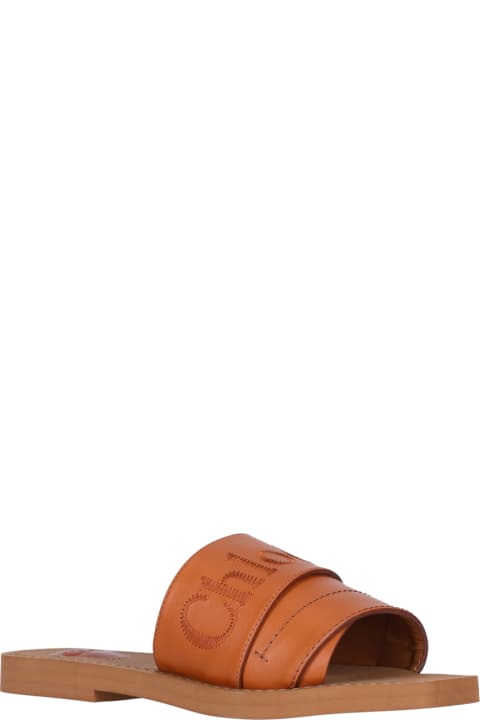 Chloé for Women Chloé Leather 'woody' Slides