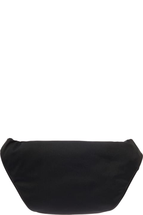 Explorer Black Nylon Belt Bag With Logo Balenciaga Man