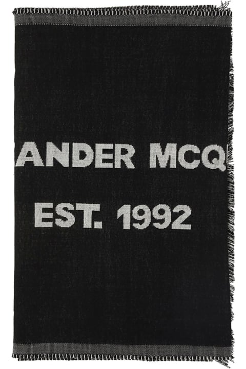 Alexander McQueen Accessories for Men Alexander McQueen Oversize Logo Scarf