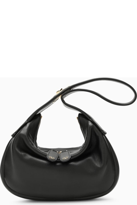 Valentino Garavani Bags for Women Valentino Garavani Small Go-hobo Bag In Black Leather