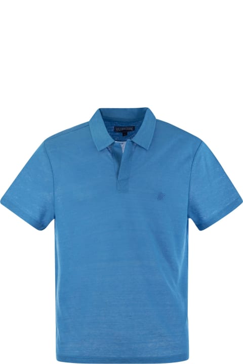 Vilebrequin Topwear for Men Vilebrequin Short-sleeved Linen Polo Shirt