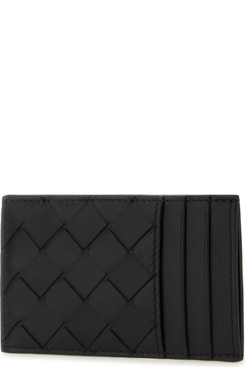 メンズ Bottega Venetaのアクセサリー Bottega Veneta Black Leather Cardholder