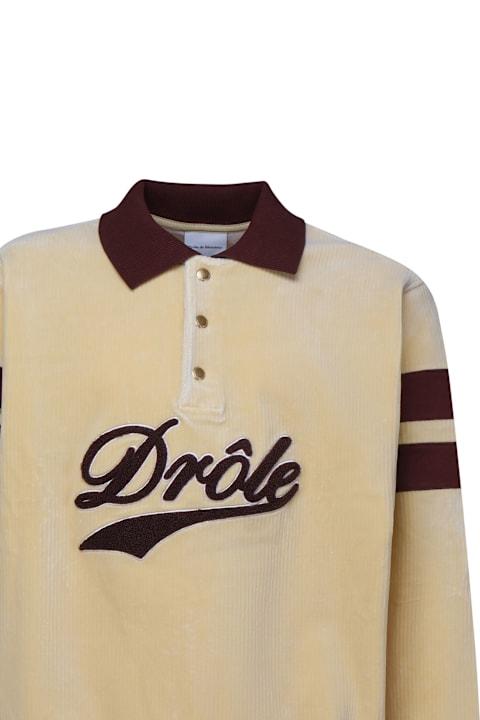 Drôle de Monsieur Topwear for Men Drôle de Monsieur Le Polo Drôle Velours Polosweater