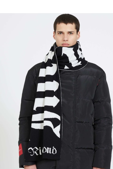 Scarves for Men John Richmond Scarf With A Contrasting Logo