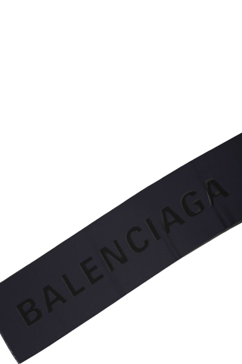 Balenciaga Scarves & Wraps for Women Balenciaga Logo Wool Scarf