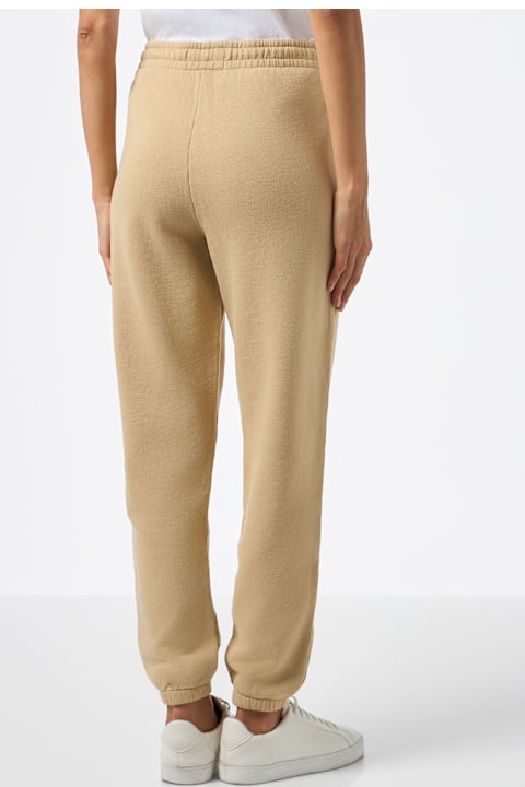 Homeware MC2 Saint Barth Woman Beige Cotton Fleece Jogger Pants Odalys