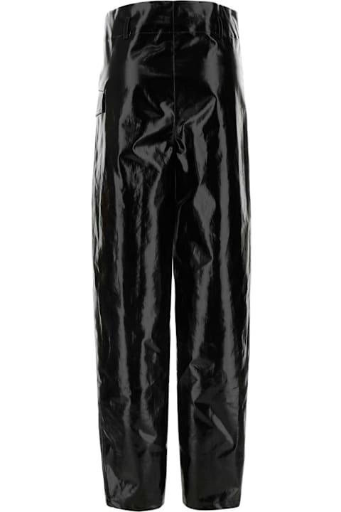 Saint Laurent Pants & Shorts for Women Saint Laurent Black Cotton Pant