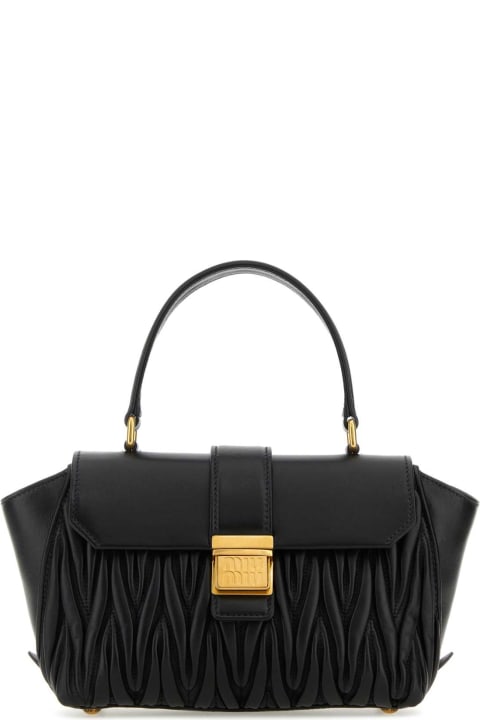 Bags Sale for Women Miu Miu Black Leather Handbag