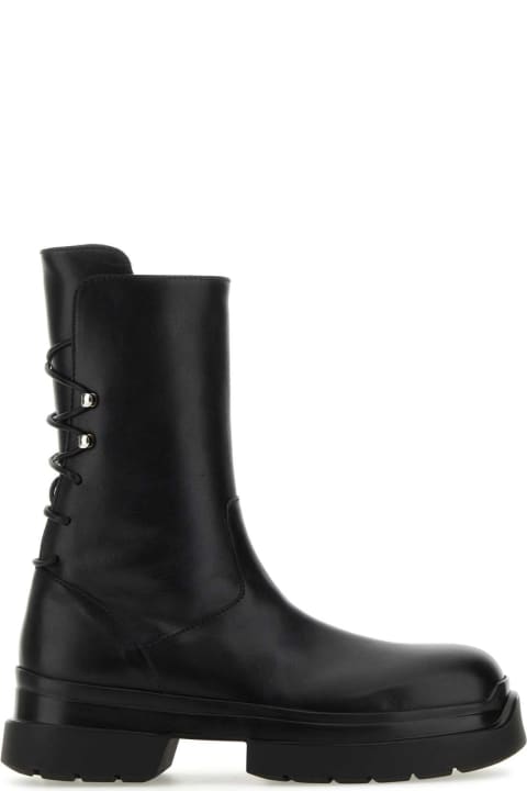 ウィメンズ新着アイテム Ann Demeulemeester Black Leather Kole Ankle Boots