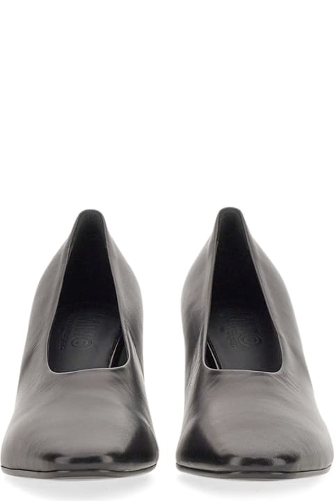 MM6 Maison Margiela High-Heeled Shoes for Women MM6 Maison Margiela Pump In Leather