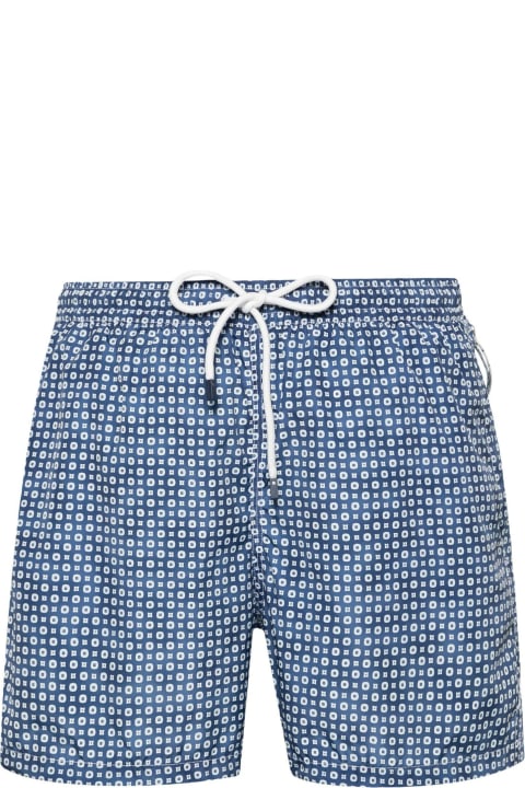 Swimwear for Men Fedeli Madeira Graphic-print Swim Shorts