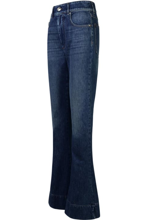 Fashion for Women SportMax 'robinia' Blue Cotton Jeans