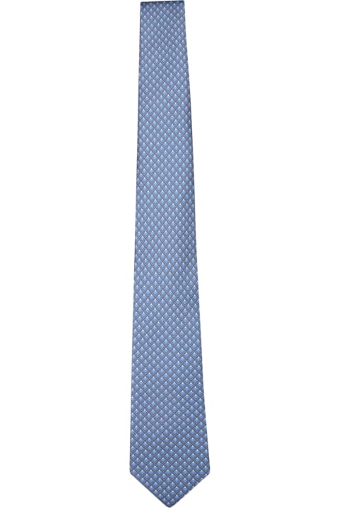 Giorgio Armani Ties for Men Giorgio Armani Geometric Blue Tie
