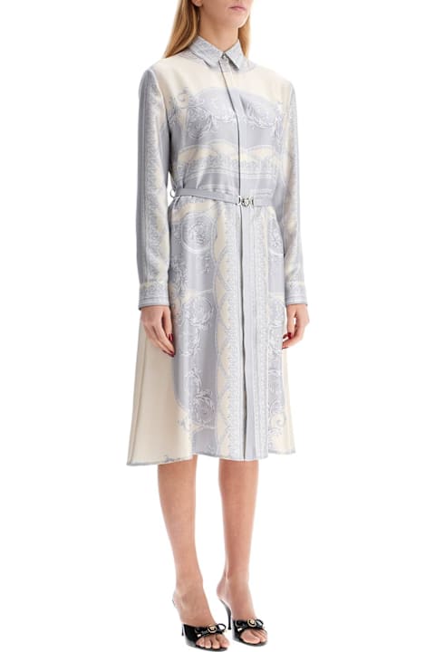 Homeware Versace Printed Silk Shirt Dress