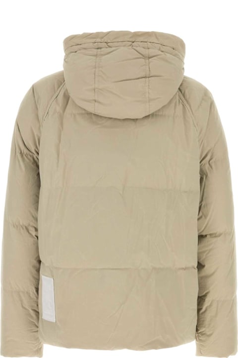 Ten C معاطف وجواكت لـ القسم الرجالي Ten C Sand Nylon Artico Down Jacket