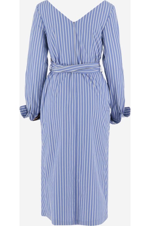 Dries Van Noten for Women Dries Van Noten Cotton Dress With Striped Pattern